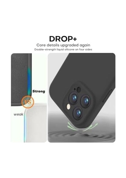 Ggm Aksesuar 16 Pro ile Uyumlu Içi Kadife Kamera Korumalı Lansman Silikon Kılıf Ince Yapılı Tam Koruma Sağlayan Kamera Korumalı Kılıf (Siyah) modelleri