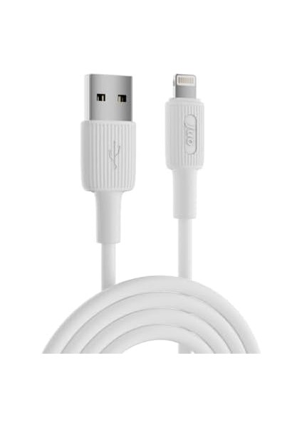 12W 2.4A Usb-A To iPad Silikon Hızlı Şarj ve Kablosu Beyaz 1 Metre modelleri