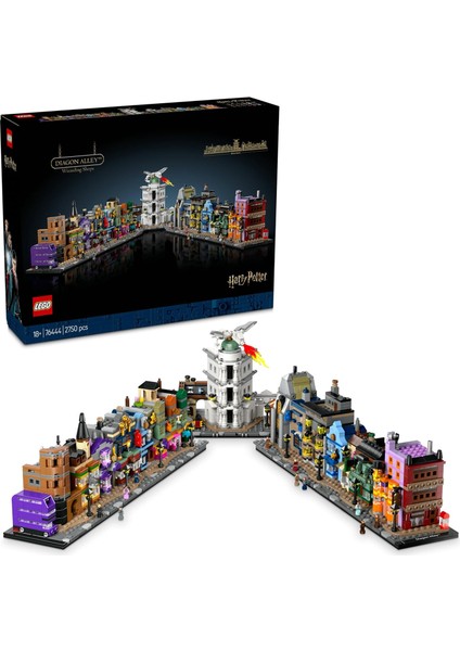 Potter Diagon Yolu Büyücü Mağazaları 76444 - Yetişkinler Için Yaratıcı ve Keyifli Sergileme Modeli Yapım Seti, Doğum Günü Hediyesi (2750 Parça)
