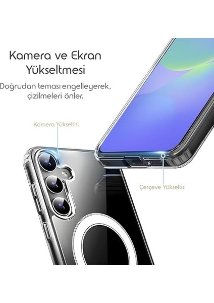 A36 Için Şeffaf Kılıf Aksesuarları ile Uyumlu Arkası Sert Pc Köşeleri Darbe Emici Silikon A36 Için Kılıf Sararmaya Dayanıklı Kalın Güçlü Manyetikli A36 Kılıf fiyatları