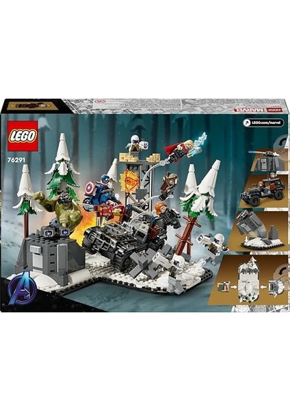 | Ngers Assemble: Ultron Çağı 76291 – 10 Yaş ve Üzeri Süper Kahraman Sevenler Için Yaratıcı Oyuncak Yapım Seti (613 Parça) fiyatları