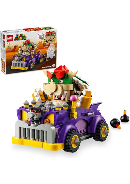 Super Mario Bowser&apos;ın Büyük Arabası Ek Seti 71431-8 Yaş ve Üzeri Kız ve Erkek Çocukları Için Bowser Figürü Içeren Yarış Arabası Oyuncağı, Yaratıcı Oyun Hediyesi (458 Parça)