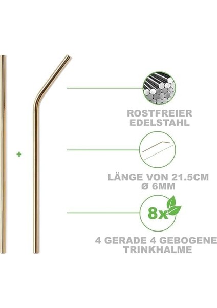 6&apos;lı Paslanmaz Çelik Pipet + 3 Adet Temizleme Fırçası fiyatları