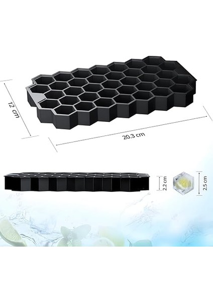 Desenli Silikon Buz Kalıbı, Renkli, Yapışmaz Özellikli, Kokteyl ve Içecekler Için modelleri