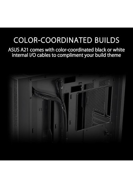 A21 Kasa 360 mm Soğutucu, 380 mm Uzunluğa Kadar Ekran Kartı ve Atx Psu Destekli, Gizli Kablo Bölmeli Micro-Atx Bilgisayar Kasası, Siyah fiyatları