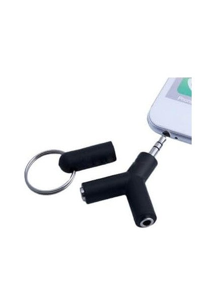 4495 3.5mm Kulaklık Çoklayıcı Çoğaltıcı Switch Splitter Anahtarlık Adaptör fiyatları