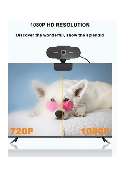 Webcam 1080P USB Kablolu Tak Çalıştır Konferans Kamera Dahili Mikrofon Chat Görüntülü Sohbet Yayın Kamerası Hd Video Web Kamerası A6 Web Cam (A6) fiyatları
