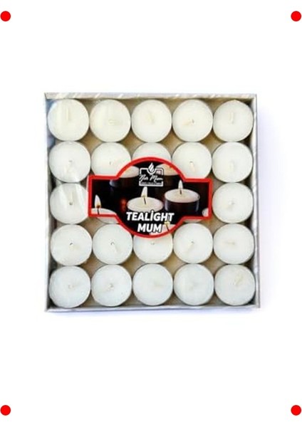 50 Adet Beyaz Tealight Mum Seti fiyatları