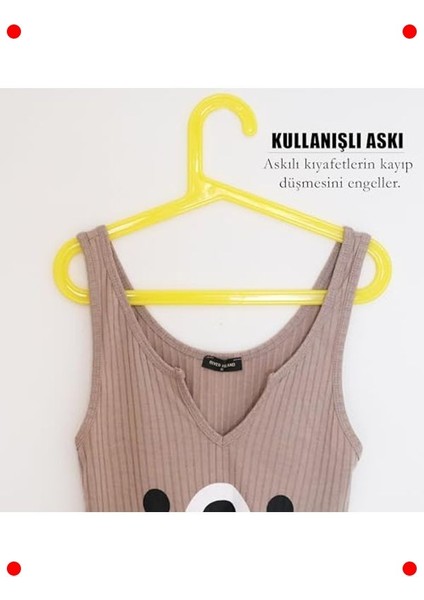 Renkli Slim Plastik Çocuk Askısı Seti fiyatları