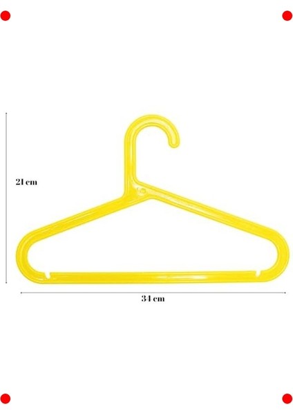 Renkli Slim Plastik Çocuk Askısı Seti fırsatları