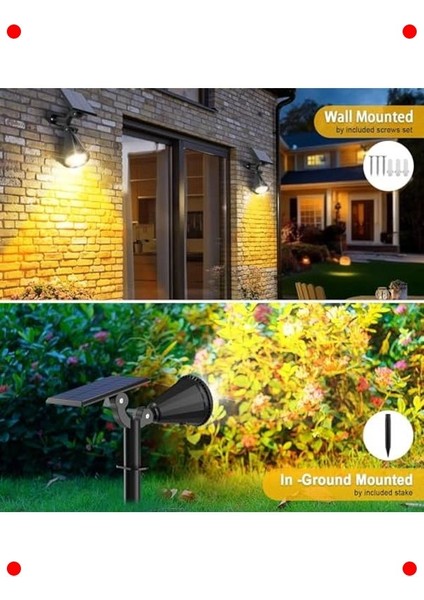 18W Güneş Enerjili LED Bahçe Spotu, Su Geçirmez fiyatları