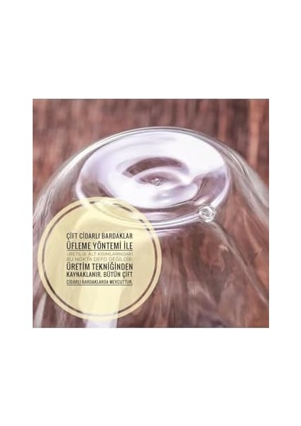 Katmanlı 2&apos;li Espresso Cam Seti 80 ml modelleri