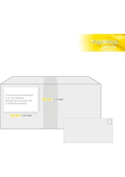 8717 Evrensel Etiketler, 100 Yaprak, 105 x 148 Mm, A4 Adet Sayfa Başına, 400 Adet, Kendinden Yapışkanlı, Basılabilir, Mat, Boş Kağıt Yapışkanlı Etiket Çıkartma, Beyaz modelleri