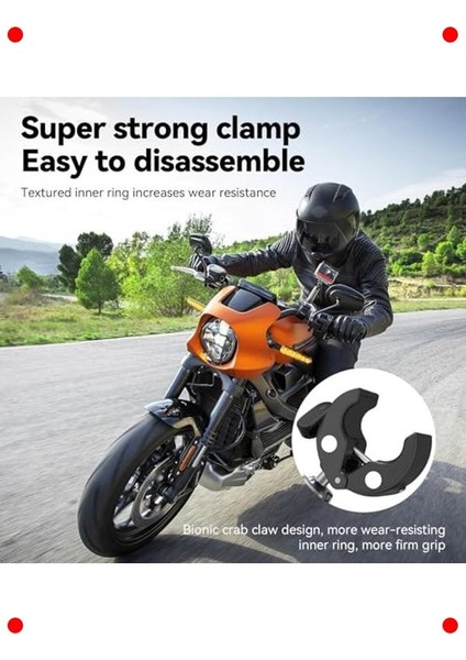 Aksiyon Kamera & Telefon Gidon Tutucu, 360° Döner fiyatları