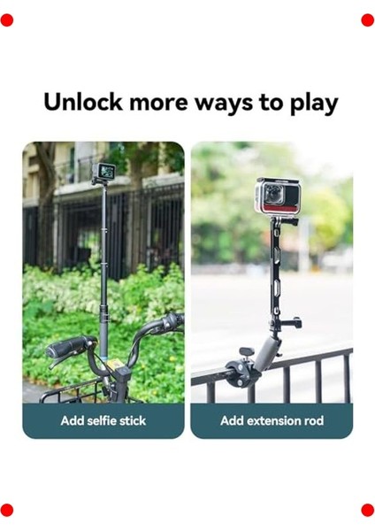 Aksiyon Kamera & Telefon Gidon Tutucu, 360° Döner indirimleri