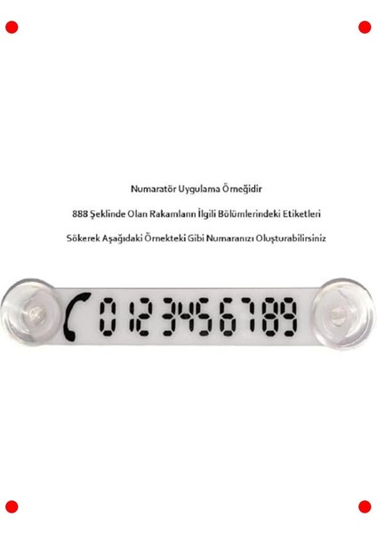 Araç Içi Park Numaratörü - Fosforlu Ekran fırsatları