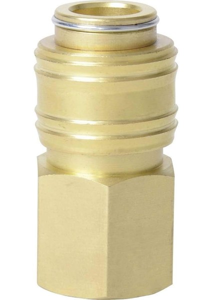 Nipel R1/2" (Kompresör Aksesuarı, Iç Dişli, Sağlam Pirinçten Yapılmıştır, Basınçlı Hava Hortumları Için) - 4139210