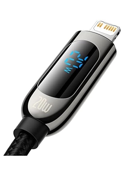 Display Hızlı Şarj Kablosu Type-C To Ip 20W, 1m, Siyah modelleri