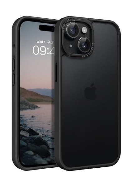 13 ve 14 Için Mat Hybrid Materyal Metal Kamera Korumalı ve Metal Tuş Takımlı Ultra Güçlü Koruma Sağlayan ve Şık Görünümlü Premium Kılıf (Siyah, 13-14) modelleri