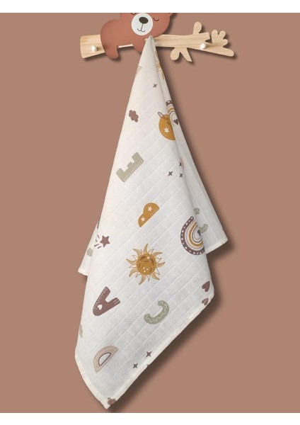 Amaçlı Müslin Örtü & BATTANIYE,%100 Pamuk, 80X80 cm