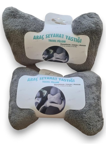 Boyun Yastık 2&apos;li Gri