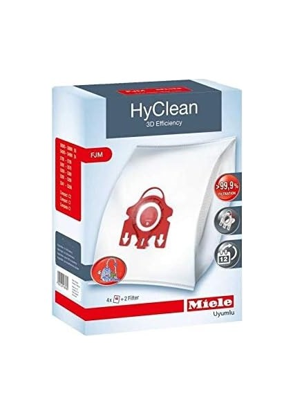 Miele Uyumlu Fjm Tipi Toz Torbası 4&apos;lü Kutulu