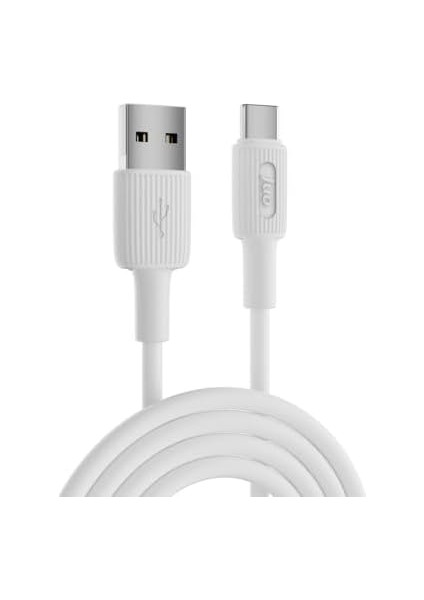 66W Usb-A To USB Type-C Silikon Hızlı Şarj ve Kablosu Beyaz 1 Metre modelleri