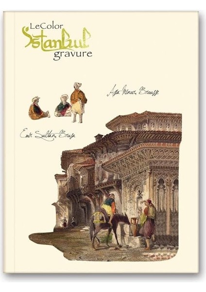 Istanbul Gravür Mini Journal Çizgili Külliye