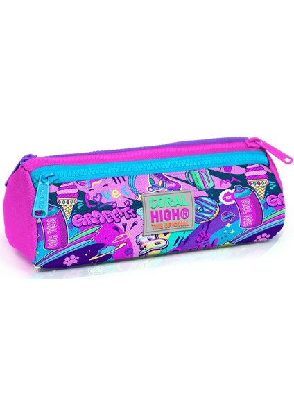 Grafiti Üç Bölmeli Çantası - Kız Çocuk