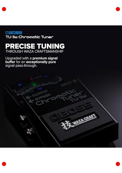 Profesyonel Kromatik Tuner Pedalı - Waza El Sanatı modelleri