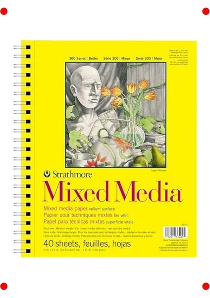 9X12 Karışık Teknik Sanat Pedi - 40 Yaprak