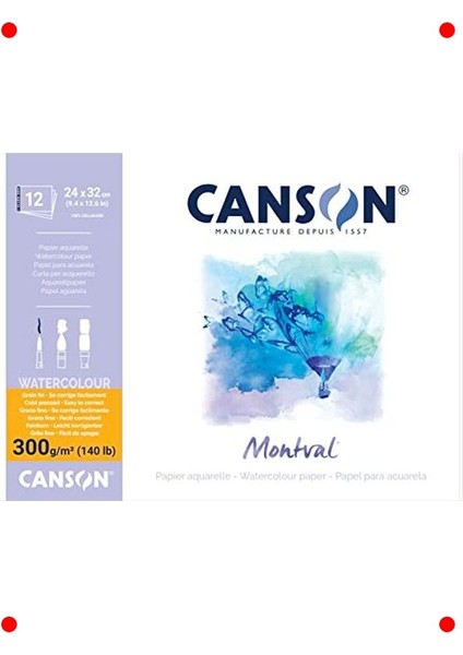 24X32 cm 300G Suluboya Blokları