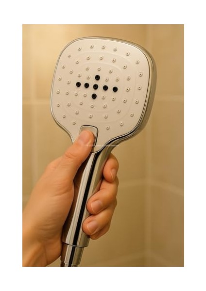 Spiralli Duş Başlığı Seti, 3 Fonksiyonlu Tuşlu Geniş Gövde Krom Duş Başlığı, 150 cm Duş Hortumu, Mafsallı Başlık, Vida ve Dübel Dahil, Su Tasarruflu, Duvara Monte Takımı fiyatları