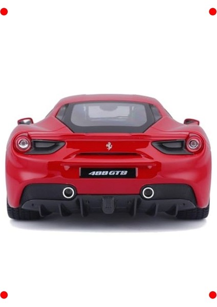 1:18 Ölçekli Kırmızı Spor Araba Modeli indirimleri