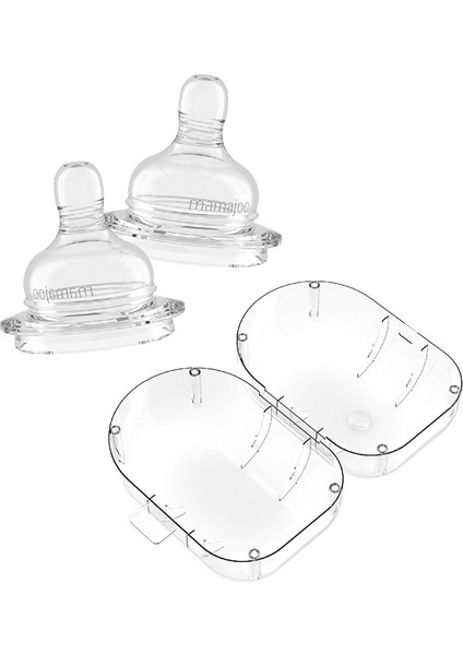 Silikon Biberon Emziği 2li + Saklama Kutulu 1 Adet