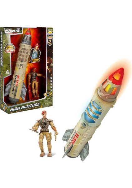 ve Işıklı The Corps Altitude Askeri Oyun Seti - Roket