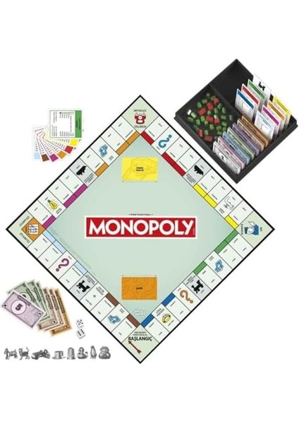 Gaming Monopoly Saklama Tepsili ve Daha Büyük Piyonlu Kutu Oyunu modelleri
