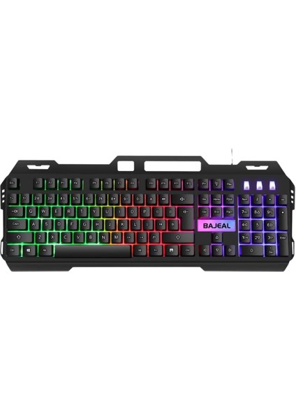 USB Kablolu Rgb LED Aydınlatmalı Gaming Mekanik Klavye, Metal Su Geçirmez Oyuncu Klavyesi