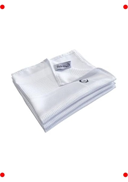 Mikrofiber Temizlik Bezi 3'lü Set 40X60 cm Beyaz