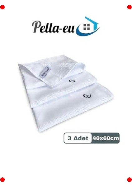 Mikrofiber Temizlik Bezi 3'lü Set 40X60 cm Beyaz indirimleri
