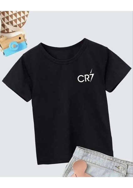 Erkek Çocuk Baskılı T-Shirt - Siyah
