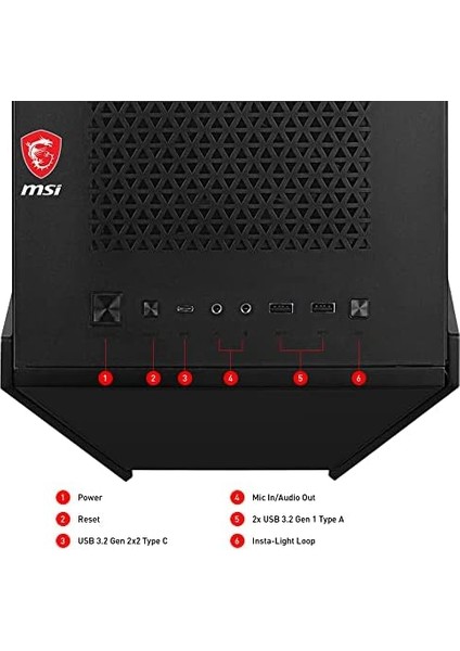 Meg Prospect 700R Temperli Cam 4 X140MM A-Rgb Dokunmatik IPS Panel E-Atx Gaming Bilgisayar Kasası fiyatları