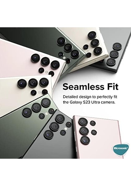 S25 Ultra Tekli Kamera Lens Koruma Camı Siyah modelleri