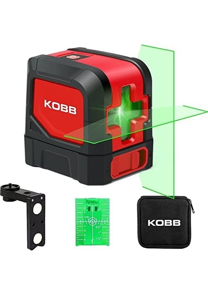 KBL91G 30 Metre Profesyonel Yatay ve Dikey Otomatik Hizalamalı Yeşil Çapraz Çizgi Distomat, Kırmızı/siyah fiyatları