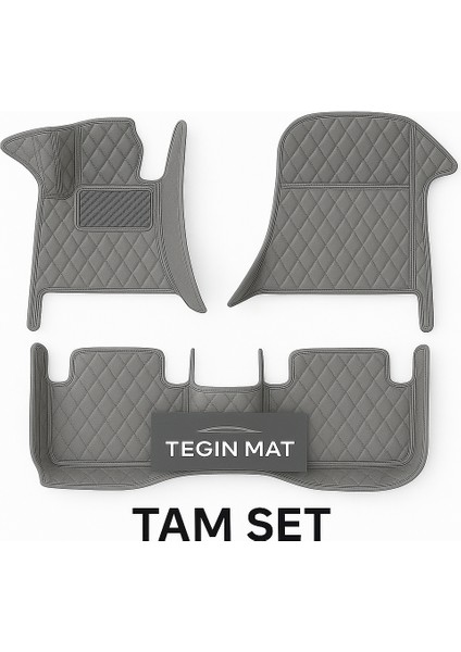 Volkswagen Golf 2005-2008 8d Araca Özel Havuzlu Suni Deri Paspas Gri (Tam Kaplama, 11 Mm, Kokusuz) fiyatları