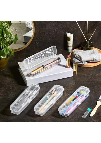 Multifix Çok Amaçlı 4 Lü Diş Traş Makyaj Aksesuar Kutusu Çatal Bıçak Saklama Kutusu modelleri