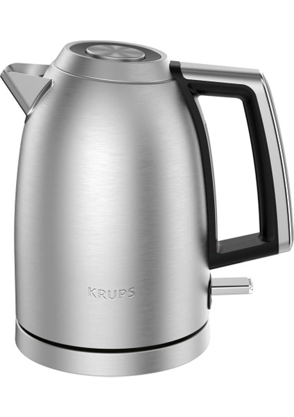 Su Isıtıcısı, Fırçalanmış Metal Yüzey, 1.7 L Kapasite, Açılır Kapak, Döküş Ucu, Sap Üzerinde Su Seviyesi Göstergesi, Otomatik Kapanma Özelliği