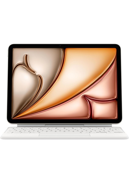 11 Inç iPad Air (M3) Için Keyboard Kılıf, Harika Yazma Deneyimi, Yerleşik Trackpad, Türkçe Q Klavye - Beyaz ​​​​​​​