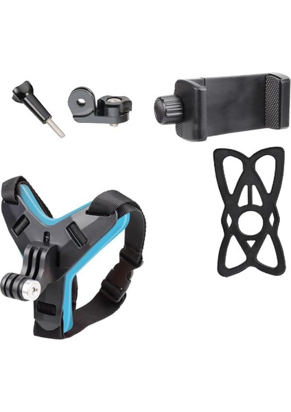 Aksiyon Kamera ve Telefon Tutucu Kask Aparatı Gezi Seyahat ve Sürüşlerde Kullanmak Için Cep Telefonu Kask Tutucu (Tüm Modeller Ile Uyumlu) X001