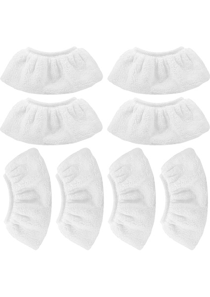 8 Mikrofiber Kapak Seti Buharlı Temizleyici Aksesuarları Için Uyumlu Sc 2, Sc 3, Sc 4, Sc 5 (El Memesi Için)